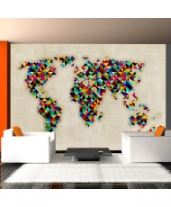Fototapetas  World Map  a kaleidoscope of colors