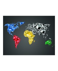 Fototapetas  Map of the World  colorful solids