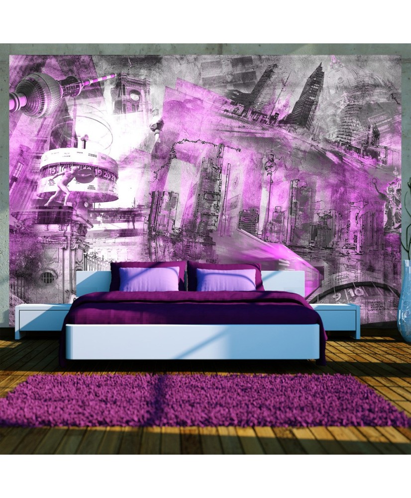 Fototapetas  Berlin  collage (violet)