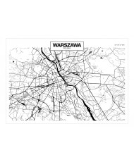 Fototapetas  Warsaw Map