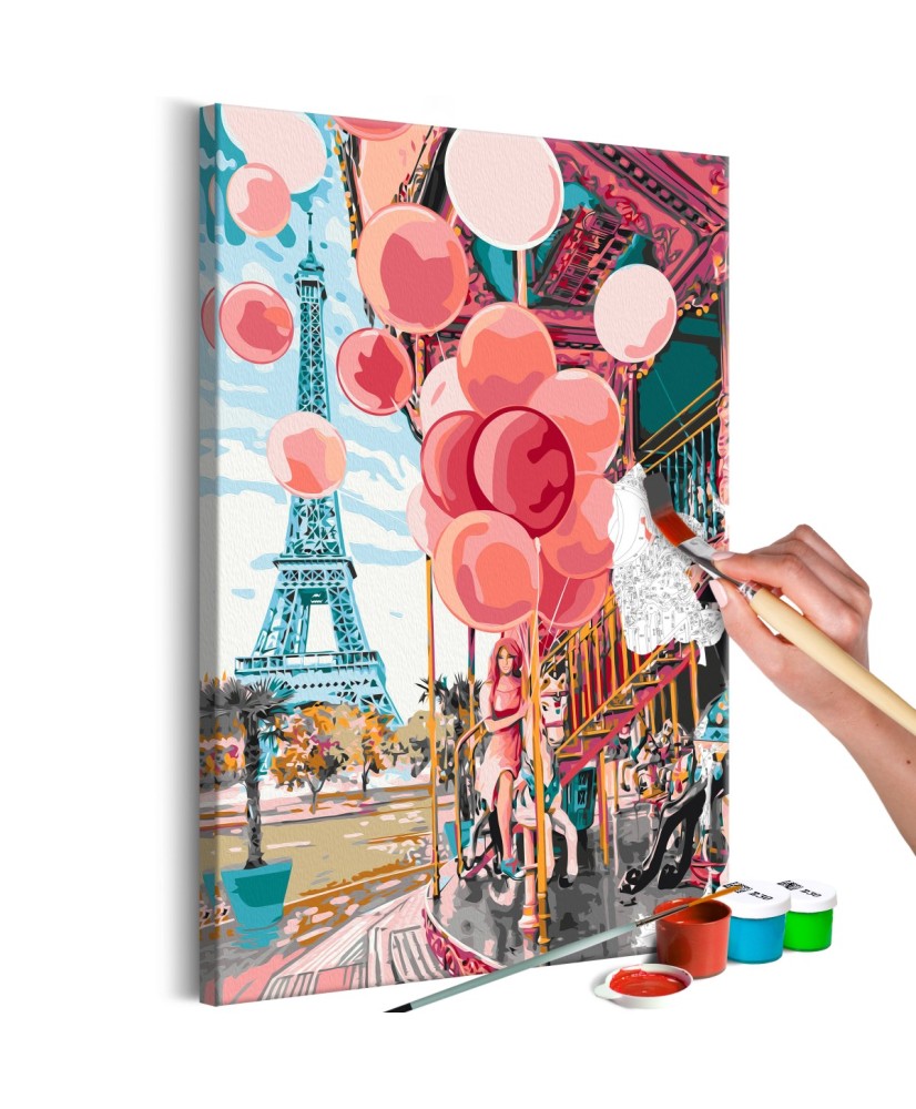 Pasidaryk pats  paveikslas ant drobės  Paris Carousel