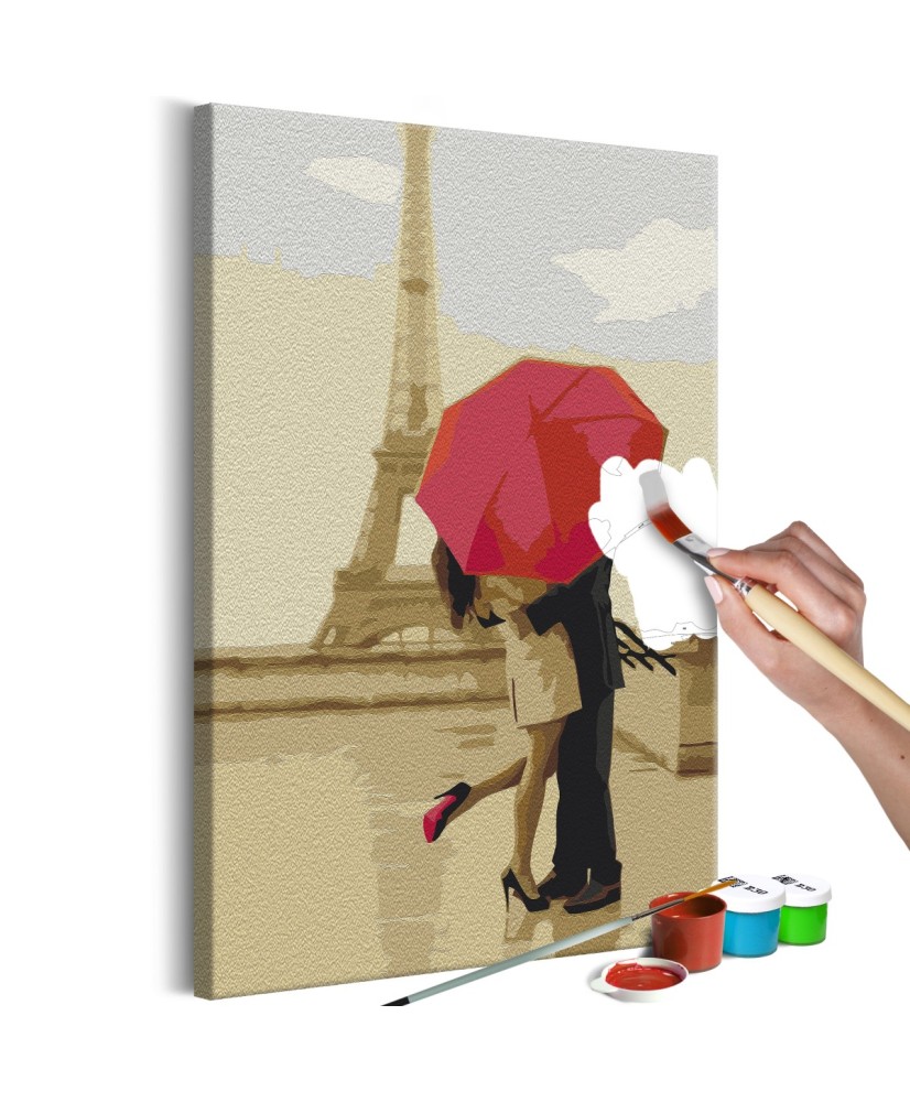 Pasidaryk pats  paveikslas ant drobės  Kiss in Paris