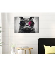 Pasidaryk pats  paveikslas ant drobės  Cat With Glasses
