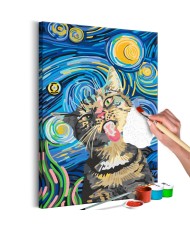 Pasidaryk pats  paveikslas ant drobės  Freaky Cat