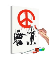Pasidaryk pats  paveikslas ant drobės  Peace Sign