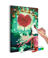 Pasidaryk pats  paveikslas ant drobės  Heart Tree