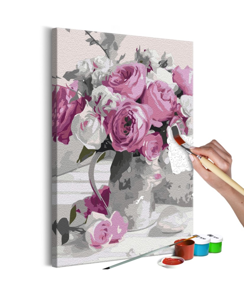 Pasidaryk pats  paveikslas ant drobės  Pink Bouquet