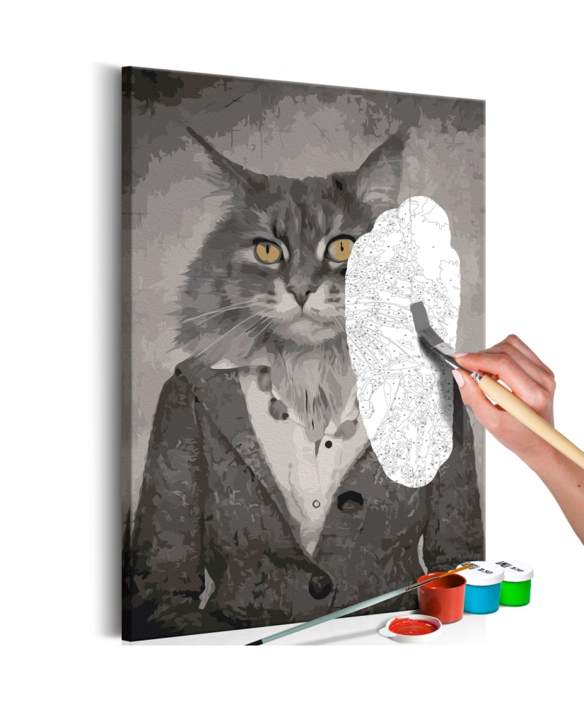 Pasidaryk pats  paveikslas ant drobės  Elegant Cat