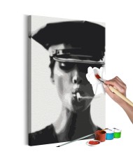 Pasidaryk pats  paveikslas ant drobės  Woman With Cigarette