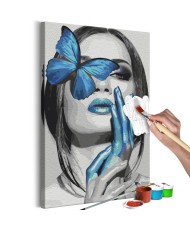 Pasidaryk pats  paveikslas ant drobės  Blue Butterfly