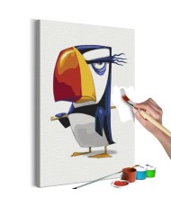 Pasidaryk pats  paveikslas ant drobės  Grumpy Penguin