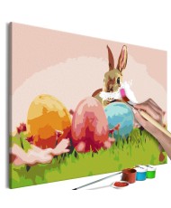 Pasidaryk pats  paveikslas ant drobės  Easter Rabbit