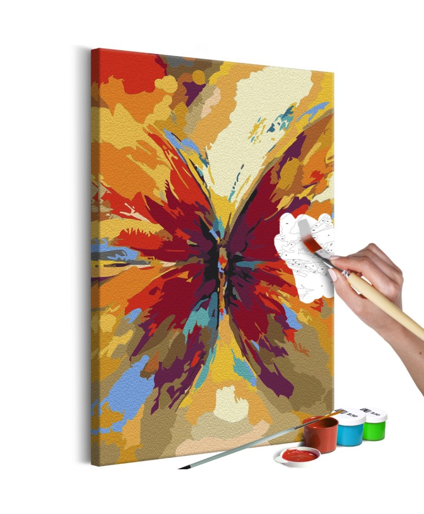 Pasidaryk pats  paveikslas ant drobės  Multicolored Butterfly