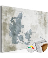 Kamštinis paveikslas  Scandinavian Blue [Cork Map]