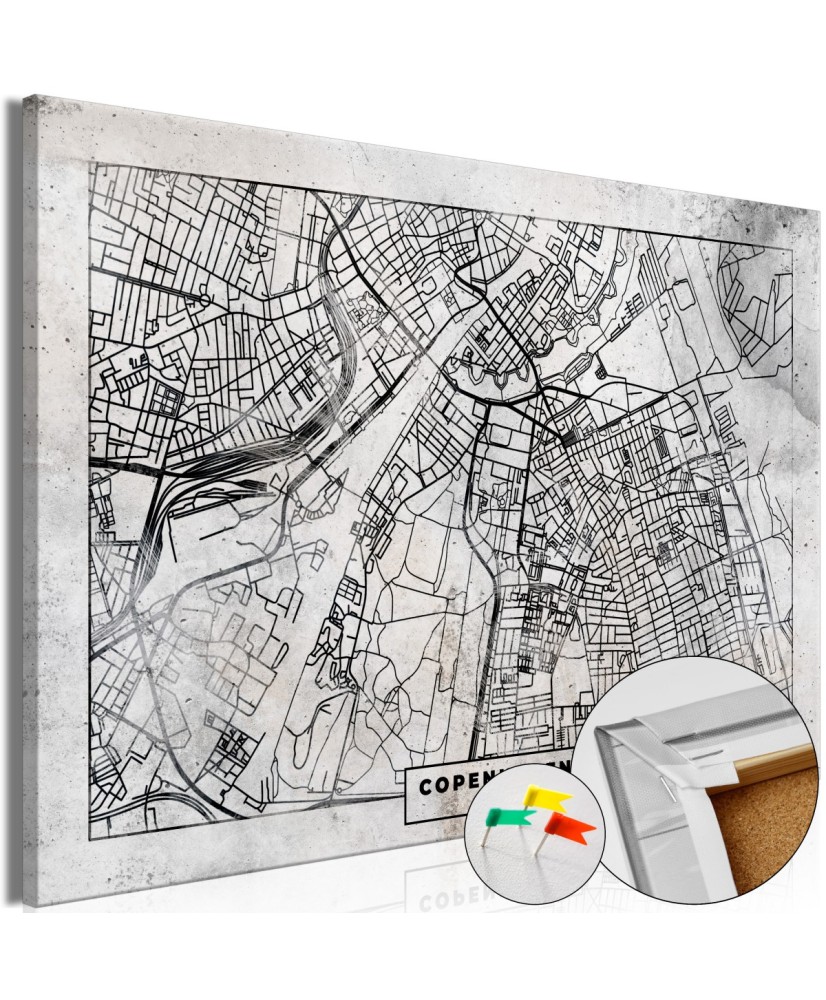 Kamštinis paveikslas  Copenhagen Plan [Cork Map]