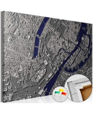 Kamštinis paveikslas  Copenhagen Center [Cork Map]