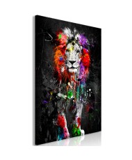 Paveikslas  Colourful Animals Lion (1 Part) Vertical