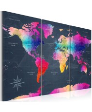 Paveikslas  Maps Colourful Crystals II