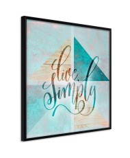 Plakatas  Choose Simplicity (Square)