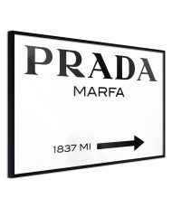 Plakatas  Prada (White)