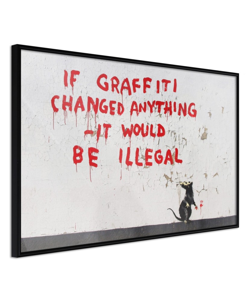 Plakatas  Banksy If Graffiti Changed Anything