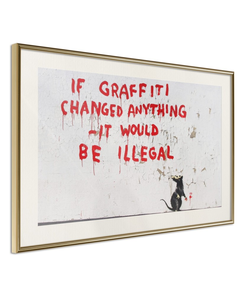 Plakatas  Banksy If Graffiti Changed Anything