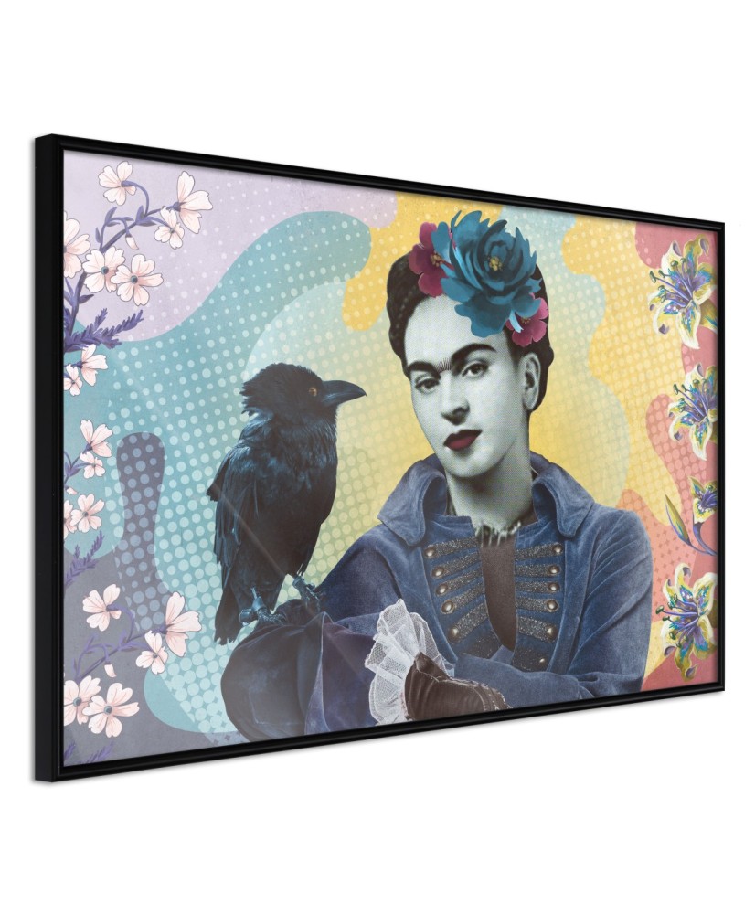 Plakatas  Frida with a Raven