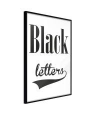 Plakatas  Black Lettering
