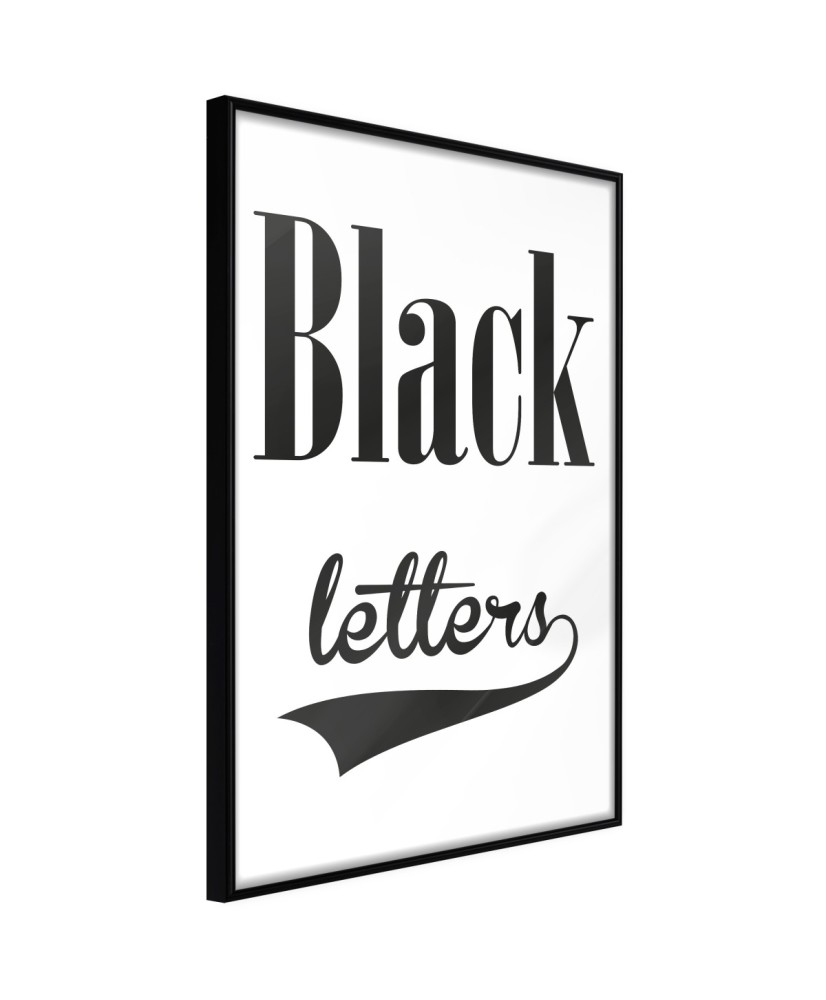 Plakatas  Black Lettering