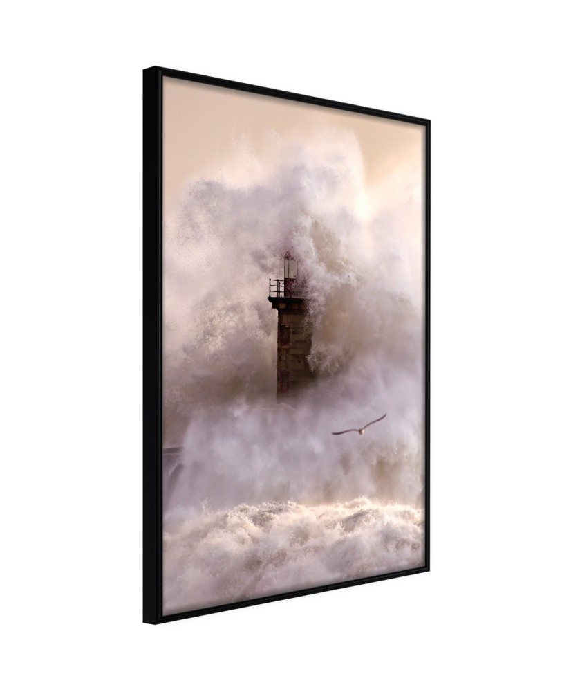 Plakatas  Lighthouse During a Storm