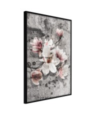 Plakatas  Flowers on Concrete