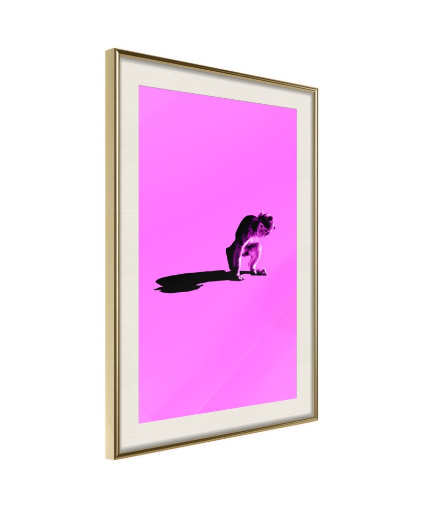 Plakatas  Monkey on Pink Background