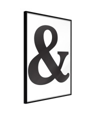 Plakatas  Ampersand (Black)