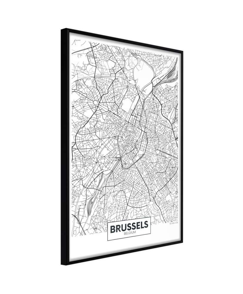Plakatas  City map Brussels