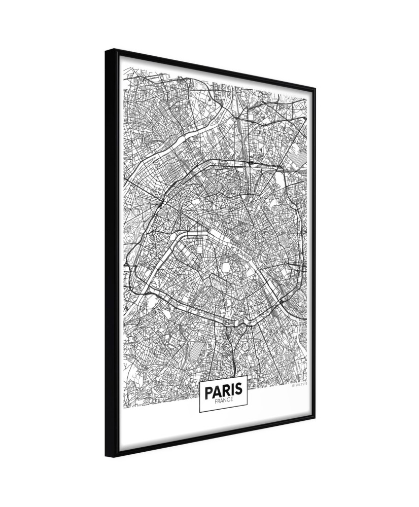 Plakatas  City Map Paris