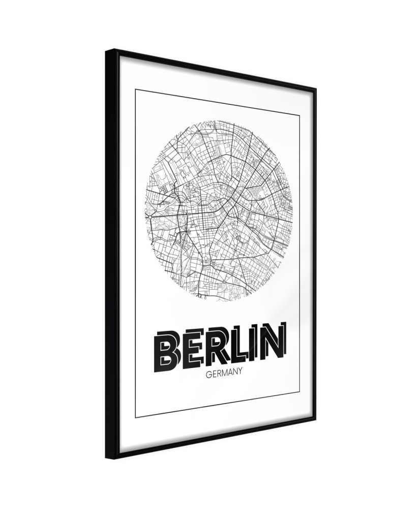 Plakatas  City Map Berlin (Round)