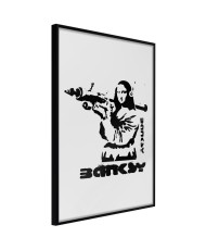 Plakatas  Banksy Mona Lisa with Bazooka I