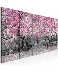 Paveikslas  Magnolia Park (5 Parts) Narrow Pink