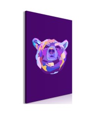 Paveikslas  Colourful Bear (1 Part) Vertical