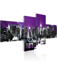 Paveikslas  New York on a violet background