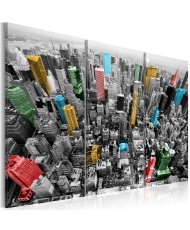 Paveikslas  New York in the CMYK color model