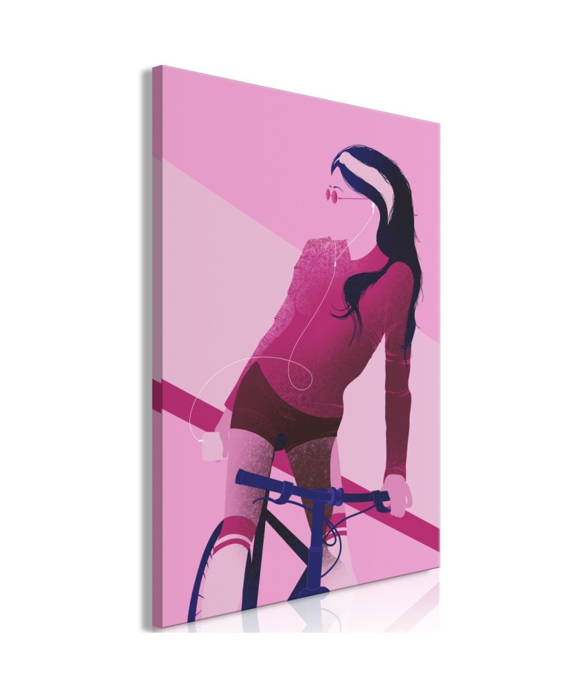 Paveikslas  Woman on Bicycle (1 Part) Vertical