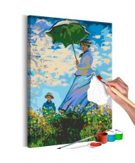 Pasidaryk pats  paveikslas ant drobės  Claude Monet Woman with a Parasol