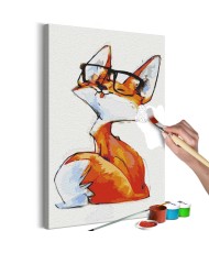 Pasidaryk pats  paveikslas ant drobės  Eyeglass Fox