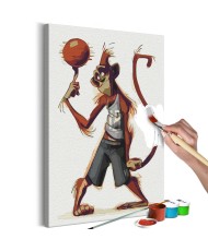 Pasidaryk pats  paveikslas ant drobės  Monkey Basketball Player