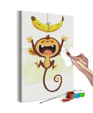 Pasidaryk pats  paveikslas ant drobės  Hungry Monkey