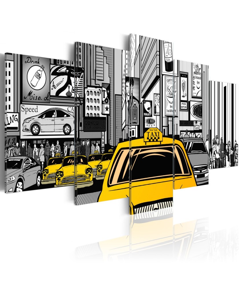 Paveikslas  Cartoon taxi