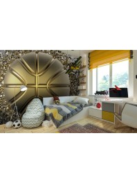 Fototapetai - Auksinis krepšinio kamuolys 423x268cm SANDĖLYJE