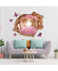 3D lipdukas Rožiniai drugeliai