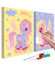 Pasidaryk pats  paveikslas ant drobės  Magical Unicorns